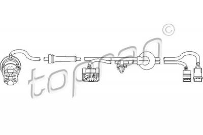 Topran 110 487 датчик, частота вращения колеса на AUDI A6 Avant (4B5, C5)