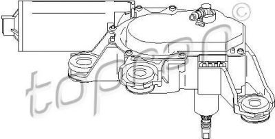 Topran 110 741 двигатель стеклоочистителя на LADA NIVA (2121)