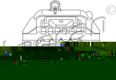 Topran 110 758 подвеска, двигатель на VW GOLF PLUS (5M1, 521)