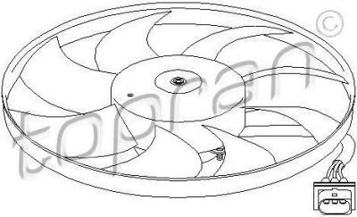 Topran 110 765 вентилятор, охлаждение двигателя на SKODA FABIA Combi