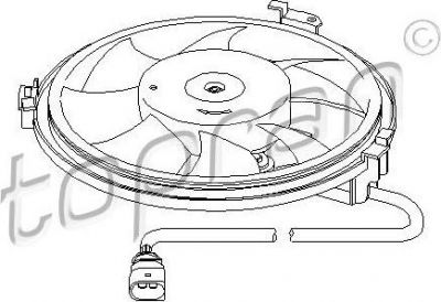 Topran 110 830 вентилятор, охлаждение двигателя на VW PASSAT Variant (3B6)