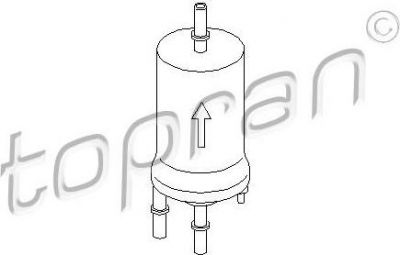 Topran 110 898 топливный фильтр на VW TRANSPORTER VI c бортовой платформой/ходовая часть (SFD, SFE
