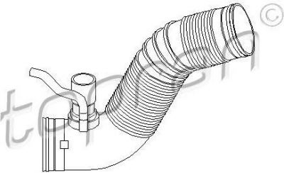 Topran 111 017 рукав воздухозаборника, воздушный фильтр на VW GOLF IV (1J1)