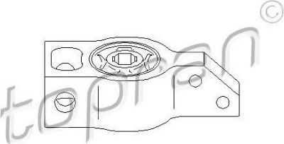 Topran 111 084 подвеска, рычаг независимой подвески колеса на VW PASSAT (3C2)