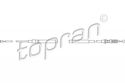 Topran 111 210 трос, стояночная тормозная система на SKODA YETI (5L)
