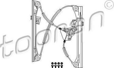 Topran 111 259 подъемное устройство для окон на VW POLO (9N_)