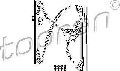 Topran 111 263 подъемное устройство для окон на VW POLO (9N_)