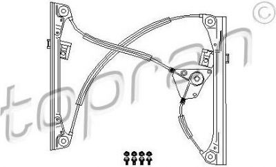 Topran 111 265 подъемное устройство для окон на VW POLO (9N_)