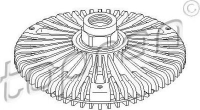 Topran 111 436 сцепление, вентилятор радиатора на VW PASSAT Variant (3B6)