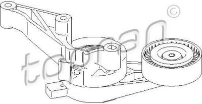 Topran 111 529 натяжитель ремня, клиновой зубча на SKODA SUPERB (3T4)