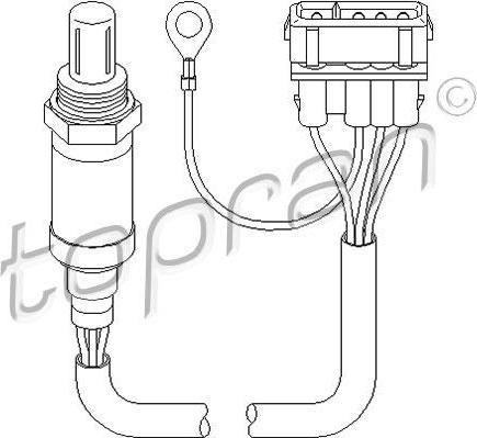 Topran 111 605 лямбда-зонд на VW PASSAT Variant (3A5, 35I)