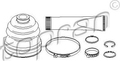 Topran 111 636 комплект пылника, приводной вал на VW PASSAT Variant (3C5)