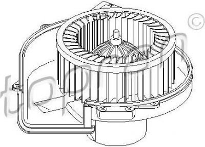 Topran 111 981 электродвигатель, вентиляция салона на SKODA RAPID Spaceback (NH1)