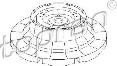 Topran 112 051 опора стойки амортизатора на VW TRANSPORTER V c бортовой платформой/ходовая часть (7JD, 7JE,