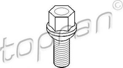 Topran 112 225 болт для крепления колеса на VW LUPO (6X1, 6E1)