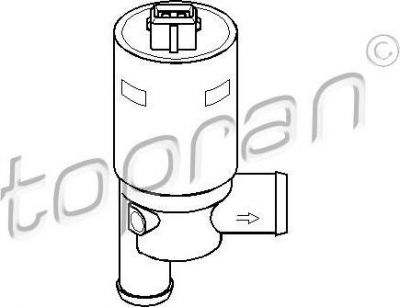 Topran 112 232 поворотная заслонка, подвод воздуха на RENAULT CLIO III (BR0/1, CR0/1)