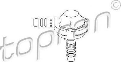 Topran 112 282 клапан, управление воздуха-впускаемый воздух на VW PASSAT Variant (3B6)