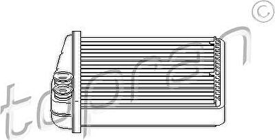 Topran 112 416 теплообменник, отопление салона на VW PASSAT (3C2)