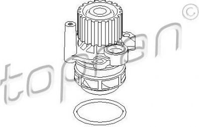 Topran 112 943 водяной насос на VW PASSAT (3C2)