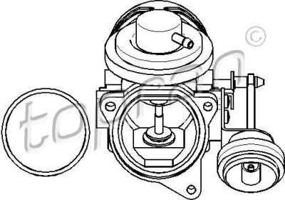 Topran 112 962 клапан возврата ог на VW BORA универсал (1J6)