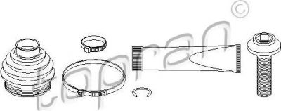 Topran 113 007 комплект пылника, приводной вал на AUDI Q5 (8R)