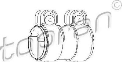 Topran 113 336 соединительные элементы, система выпуска на VW PASSAT Variant (3C5)