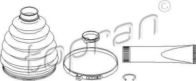 Topran 113 350 комплект пылника, приводной вал на VW TOUAREG (7LA, 7L6, 7L7)