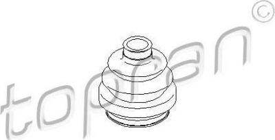 Topran 200 760 пыльник, приводной вал на OPEL OMEGA A (16_, 17_, 19_)