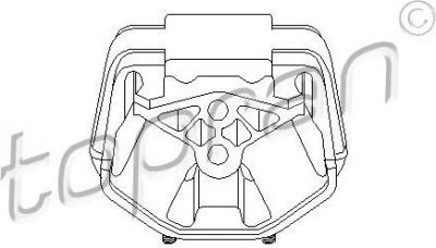 Topran 201 352 подвеска, двигатель на OPEL ASTRA F (56_, 57_)