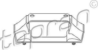 Topran 201 361 подвеска, двигатель на OPEL OMEGA A (16_, 17_, 19_)