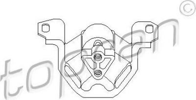 Topran 201 391 подвеска, двигатель на OPEL ASTRA F кабрио (53_B)