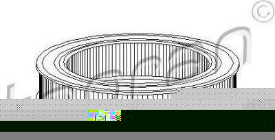 Topran 201 655 воздушный фильтр на OPEL ASCONA C Наклонная задняя часть (84_, 89_)