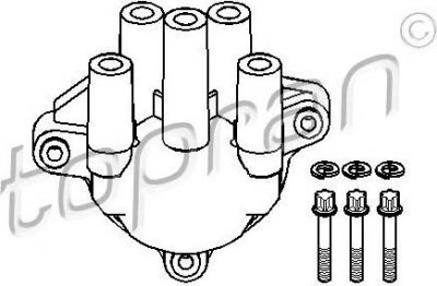 Topran 202 009 крышка распределителя зажигания на OPEL CALIBRA A (85_)
