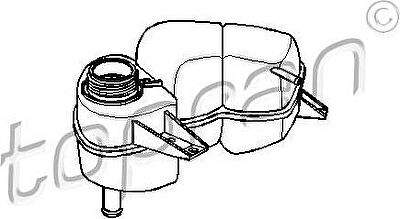 Topran 202 257 компенсационный бак, охлаждающая жидкость на OPEL ASTRA F Наклонная задняя часть (53_, 54_, 58_, 59_)