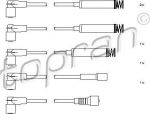 Topran 202 518 комплект проводов зажигания на OPEL KADETT E Наклонная задняя часть (33_, 34_, 43_, 44_)