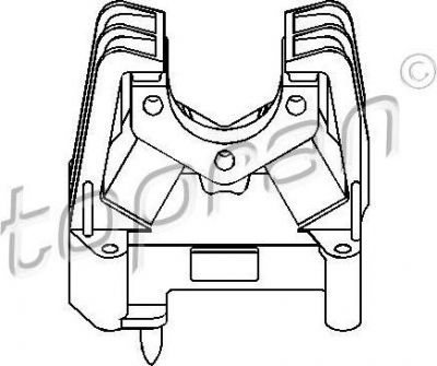 Topran 205 137 подвеска, двигатель на OPEL VECTRA B Наклонная задняя часть (38_)