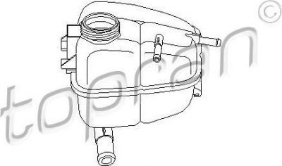 Topran 205 699 компенсационный бак, охлаждающая жидкость на OPEL ASTRA G универсал (F35_)