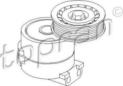 Topran 205 738 натяжной ролик, поликлиновой ремень на OPEL OMEGA B (25_, 26_, 27_)