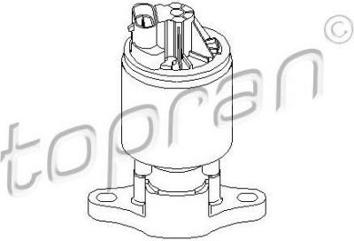 Topran 205 868 клапан возврата ог на OPEL ASTRA F Van (55_)