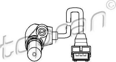 Topran 205 887 датчик частоты вращения, управление двигателем на OPEL ASTRA F универсал (51_, 52_)