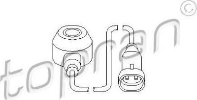 Topran 205 892 датчик детонации на OPEL ZAFIRA A (F75_)