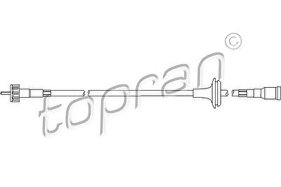 Topran 205 931 тросик спидометра на OPEL CORSA B (73_, 78_, 79_)