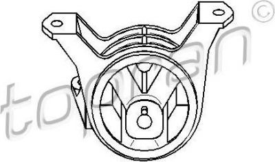 Topran 206 162 подвеска, двигатель на OPEL ASTRA G седан (F69_)