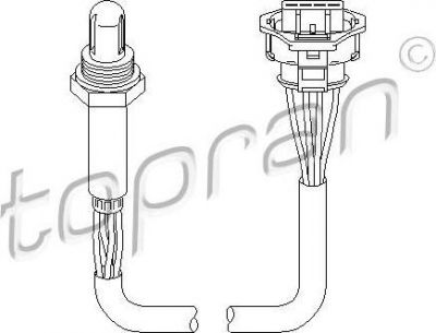 Topran 206 193 лямбда-зонд на OPEL VECTRA B (36_)