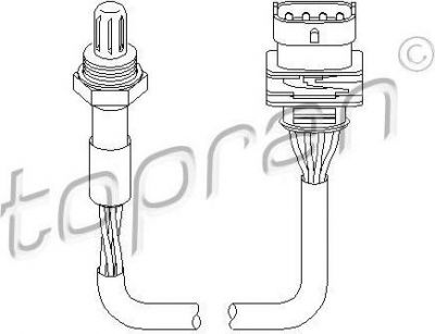 Topran 206 194 лямбда-зонд на OPEL ZAFIRA A (F75_)