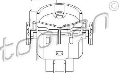 Topran 206 197 переключатель зажигания на OPEL CORSA C (F08, F68)