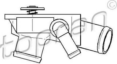 Topran 206 226 термостат, охлаждающая жидкость на OPEL ZAFIRA A (F75_)