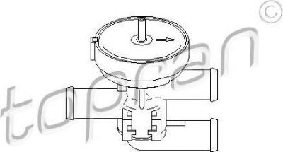 Topran 206 241 регулирующий клапан охлаждающей жидкости на OPEL VECTRA B универсал (31_)