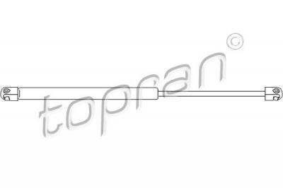 Topran 206 320 газовая пружина, крышка багажник на OPEL CORSA C (F08, F68)