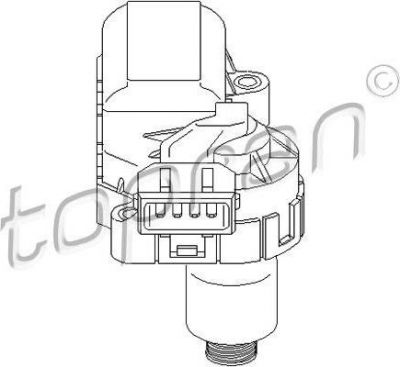 Topran 206 621 поворотная заслонка, подвод воздуха на OPEL ASTRA G универсал (F35_)